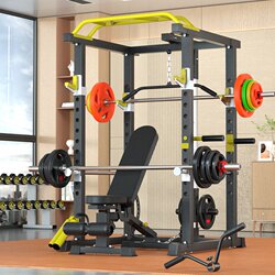 Comprehensive Training Gantry Rack, Multi-Functional Home Squat Rack, Frame-Type Fitness Barbell Bench Press Rack, Professional Safety Equipment