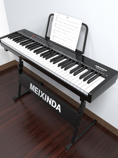 電子ピアノ 61鍵の折りたたみ式電子ピアノ 持ち運び可能 大人の練習用