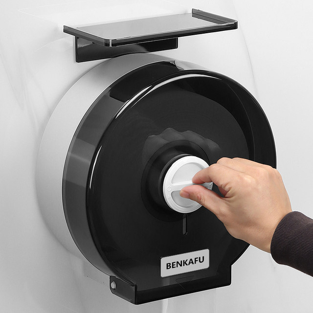 Punch-free large roll paper box bathroom large paper toilet paper box ...