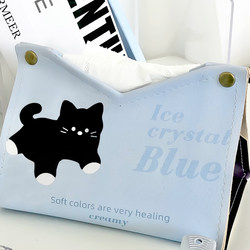 Cute Desktop Tissue Box Cartoon Kitten Living Room Decoration Household Tissue Storage Box ins Style Coffee Table Tissue Box