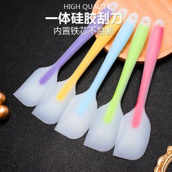 Silicone Spatula Integrated Spatula Food-Grade Baking Tool Cake Cutter Cream Scraper Household Spatula