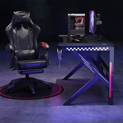 Computer Desk Desktop Home Bedroom Study Desk Dormitory Simple Gaming Streamer Desk Set E-Sports Desk and Chair Set