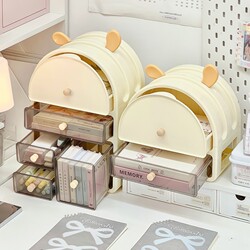 [Real Shot of New Product] Cosmetic Storage Box for Desktop, Living Room, Bedroom, Dressing Table, Skincare Product Organizer and Storage Box