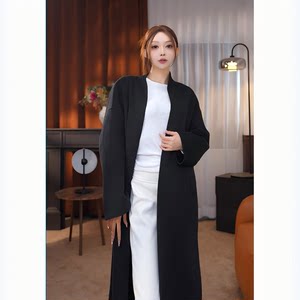 
[Exclusive to Vienna Lao Zhao] 30 Rabbit Fur 70 Wool Unisex Autumn and Winter Double-sided Woolen Coat-2037