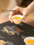 Yunsong sáng tạo không thấm nước trà mat Zen phong cách Trung Quốc mới bàn cờ bàn cà phê khăn trải bàn ngâm khô Kungfu bộ trà trà lễ phụ tùng Phụ kiện bàn trà