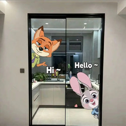 New Cartoon Disney Cute Stickers Creative Decoration for Kitchen Windows Cute Bathroom Stickers Anti-Collision