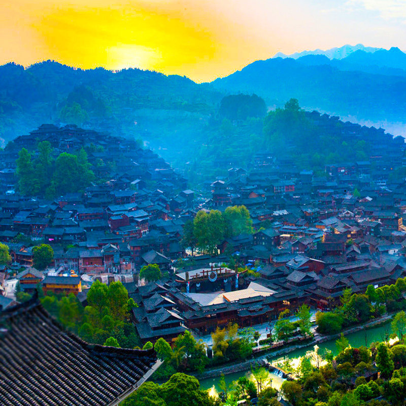 贵州旅游5天4晚纯玩黄果树小七孔千户苗寨青岩古镇跟团游五日游