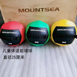 Mountsea Fitness Wall Ball for Kidsren, Solid Kidsren's Physical Fitness Soft Medicine Ball, Endurance and Explosive Power Sports Training