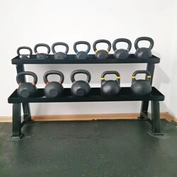 Kettlebell Rack Double-Layer Fitness Storage Rack Pure Steel Commercial Fitness Equipment Gym