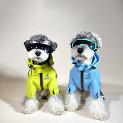 Dog Clothes Waterproof Shock Clothes Schnauzer Bichin Teddy Shiba Inu West Highland Pet Clothes Rain Coat