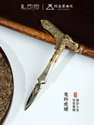 Lisifu x Bảo Tàng Hà Nam Handmade đồng trà dao Pu'er trà kim Kungfu bộ trà phụ kiện pha trà dụng cụ