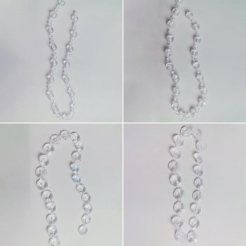 
Acrylic bead chain wedding hall DIY decoration matching material transparent earth bead imitation crystal octagonal bead chain