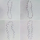 
Acrylic bead chain wedding hall DIY decoration matching material transparent earth bead imitation crystal octagonal bead chain