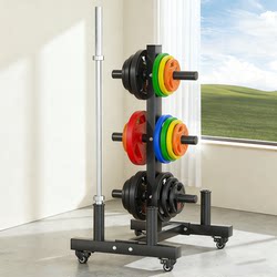 Barbell Rack Made of Pure Steel with Large Holes for Barbell Plates, Dumbbell Display Rack for Home Gym Use
