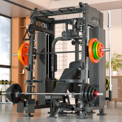 Comprehensive Training Smith Machine Commercial Rowing Machine Bird Cage Fitness Home Barbell Bench Press Squat Pull-Up Rack