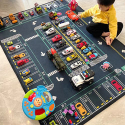 Parking Lot Floor Mat for Play, Home Use, Children's Room Carpet, Reading Area, Traffic Area, Study Room, Kindergarten, Games, Living Room, Early Education
