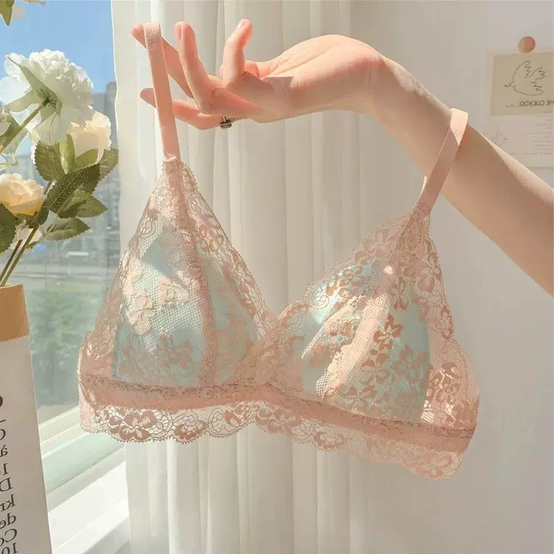 6th floor French underwear small breasts gathered thin summer lace big  breasts show small pure sexy bra girl bra -  - Buy China  shop at Wholesale Price By Online English Taobao