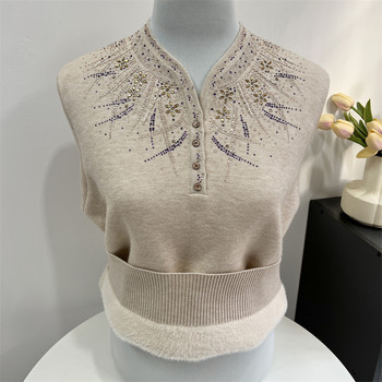 Grandma Guo Guiren plus velvet thickened warm sweater
