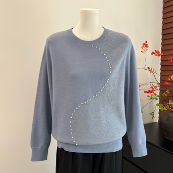 
Mom's Autumn Clothing 2025 New Knitted Bottoming Top
