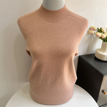 Guo Guiren seamlessly integrated mother sweater half -neckline
