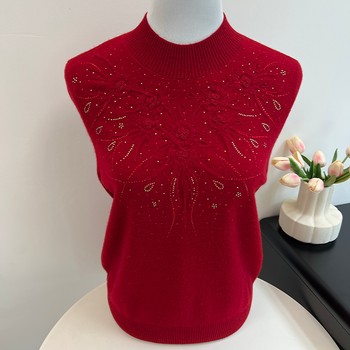 
100% pure wool sweater mom winter turtleneck sweater