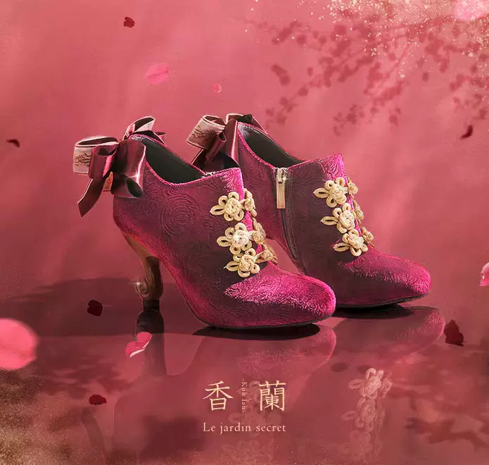 诗与万花镜】现货Mayla classic香兰露嘉尔丹短靴洛丽塔女鞋-Taobao