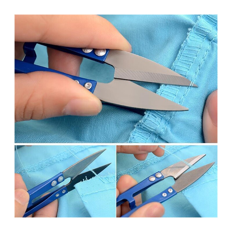 자수가위, 가정용 실 자르기용 가위, 미니의류 십자수 가위, U자형 가위 -