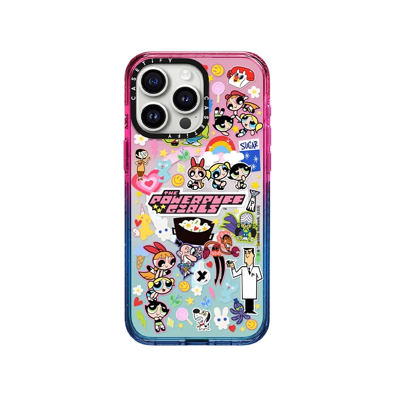 The Powerpuff Girls x CASETiFY飛天小女警聯名貼紙適用於iPhone15/14 