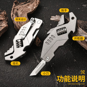 
M390 portable edc hardware tool with wrench camping multifunctional knife outdoor camping survival portable folding knife