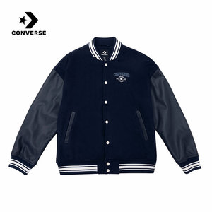 
Converse men's and women's cotton clothing spring new splicing college style jacket casual jacket UCJ695-695