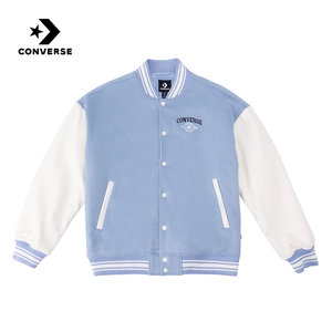 
Converse men's and women's cotton clothing spring new splicing college style jacket casual jacket UCJ695-BI5
