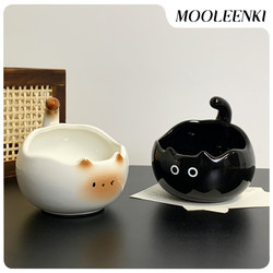 Mulanqi Original Entryway Storage Rack Ceramic Ornaments Jewelry Key Cosmetics Storage Housewarming Gift