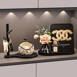 High-End Light Luxury Entryway Key Storage Ornament, Vintage-Style Living Room Tv Cabinet Decoration
