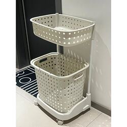 Dirty Laundry Basket, Laundry Hamper, Storage Basket, Bathroom Shower Basket, Bathroom Clothes Organizer, Cart, Storage Rack