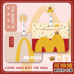 Cute and Creative Hard-Shell Retractable Badge Holder for Work Id, Nurse Badge, Easy-Pull Buckle, Doctor Id, Work Badge Protective Case, Card Holder, Access Card Horizontal Holder, Student Badge Clip