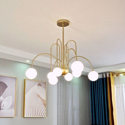 Nordic Living Room and Bedroom Chandelier, Modern Minimalist Molecular Magic Bean, Trendy Restaurant Light, Light Luxury Creative Personality Lighting, New Model