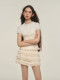 AYF MIU is a puff cake skirt French retro pleated skirt 2024 summer new skirt
