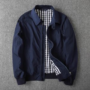
Spring and Autumn Baseball Collar Flight Jacket Men's American Fashion Brand Casual Versatile Loose Lapel Solid Color Double Layer Jacket