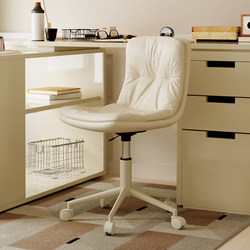 Modern Minimalist Computer Chair for Home Use, Suitable for Girls' Bedrooms, Comfortable for Long Sitting, Bedroom Dormitory Desk Chair with Backrest