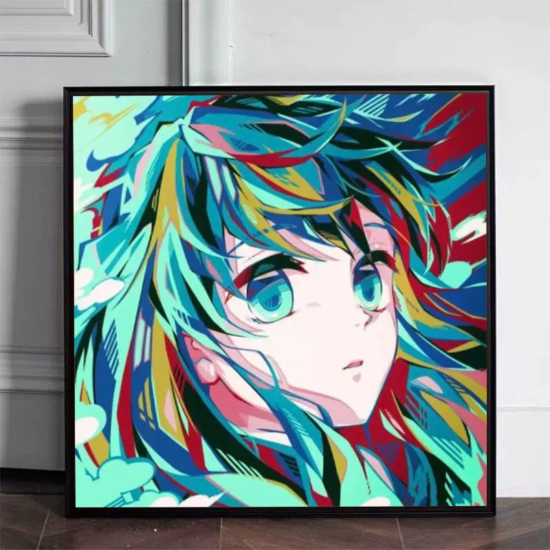 鬼灭之刃数字油画diy手绘时透无一郎动漫卡通填色