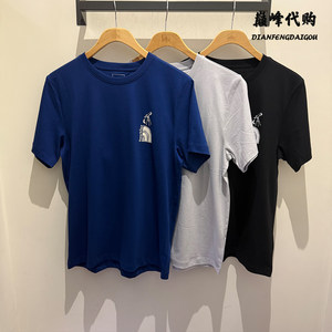 
TheNorthFace 26 spring and summer outdoor sports pure cotton breathable short-sleeved T-shirt for men and women 8GVC