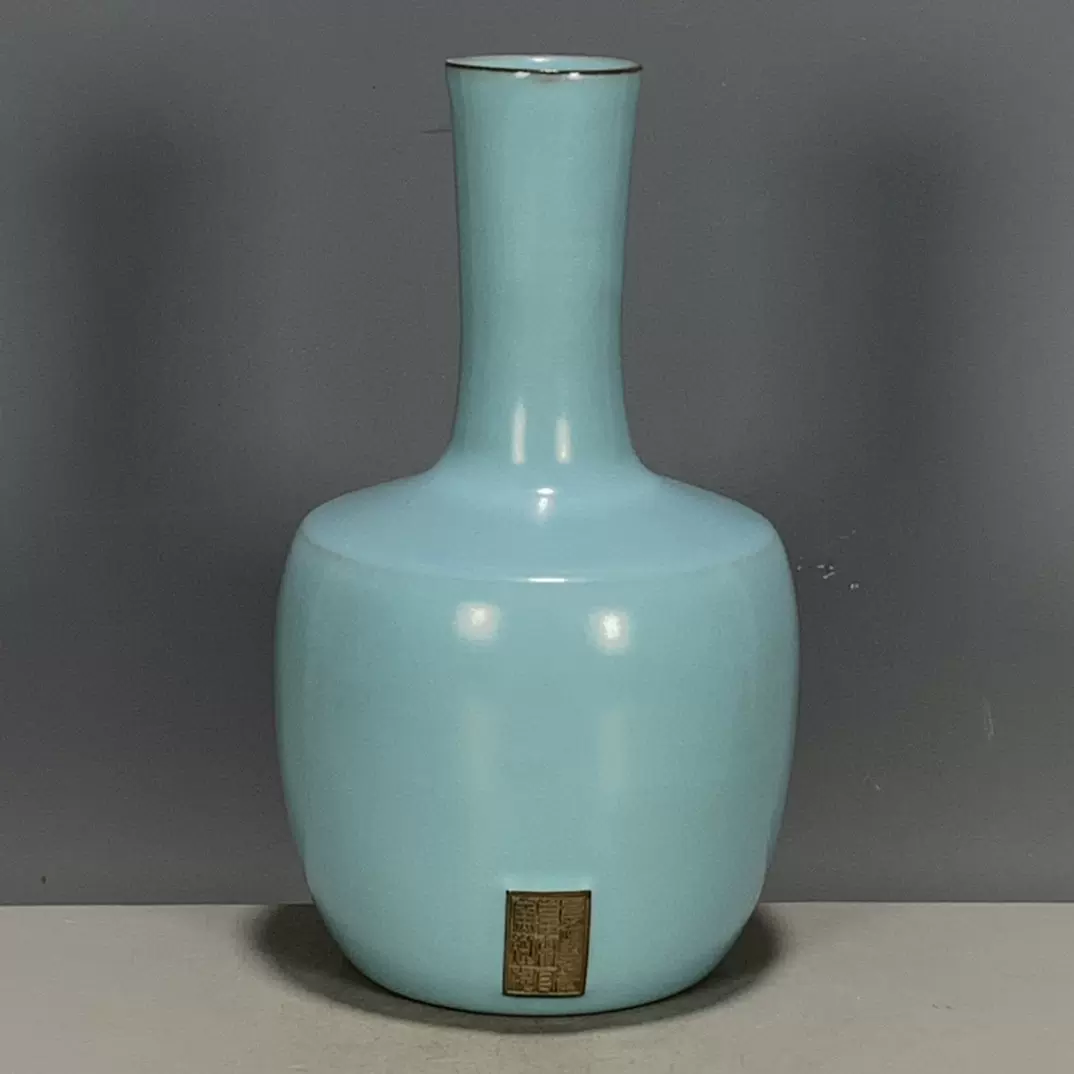 中国古美術中国古陶磁器宋時代汝窯花口瓶古 玩民国期頃茶道具 花入 唐物希少 中国古美術中国古陶磁器宋時代汝窯花口瓶古 玩民国