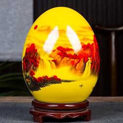 Jingdezhen Ceramics Auspicious Egg Crafts Tv Cabinet Ornaments Entrance Wine Cabinet Decorations New House Ornaments