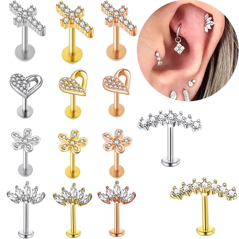 Heart Tragus Earring