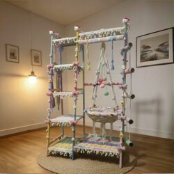 LAOSHU DIY Cat Climbing Frame, New Model, Floor-Standing Cat Shelf, Pet Toy, Space-Saving for Home Use