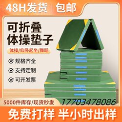 High Jump Dance Martial Arts Sports Training Gymnastics Mat Somersault Mat Foldable Thickened Canvas Sit-Up Sponge Mat