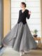 Cotton and linen skirt for women 2025 new original summer mid-length skirt literary retro high waist linen skirt skirt