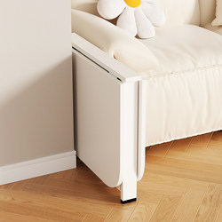 Ultra-Thin Foldable Coffee Table, Space-Saving Rectangular Table, No Installation Required, Cream Style Low Table, Simple Tea Table for Small Apartments