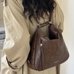 Korean-Style Large-Capacity Backpack for Women 2025 New Model Single Shoulder Crossbody Bag Light Luxury Niche High-End Three-Way Tote Bag