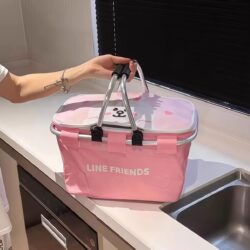 Cartoon-Style Rabbit Camping Storage Box, High Aesthetic Value, Foldable, Suitable for Spring Outings, Outdoor Picnics, Insulated, Large Capacity Picnic Basket